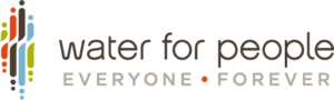 Water for People logo, including the tagline "Everyone. Forever"