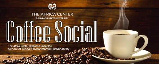 Flyer with a cup of coffee that says "Coffee Social"